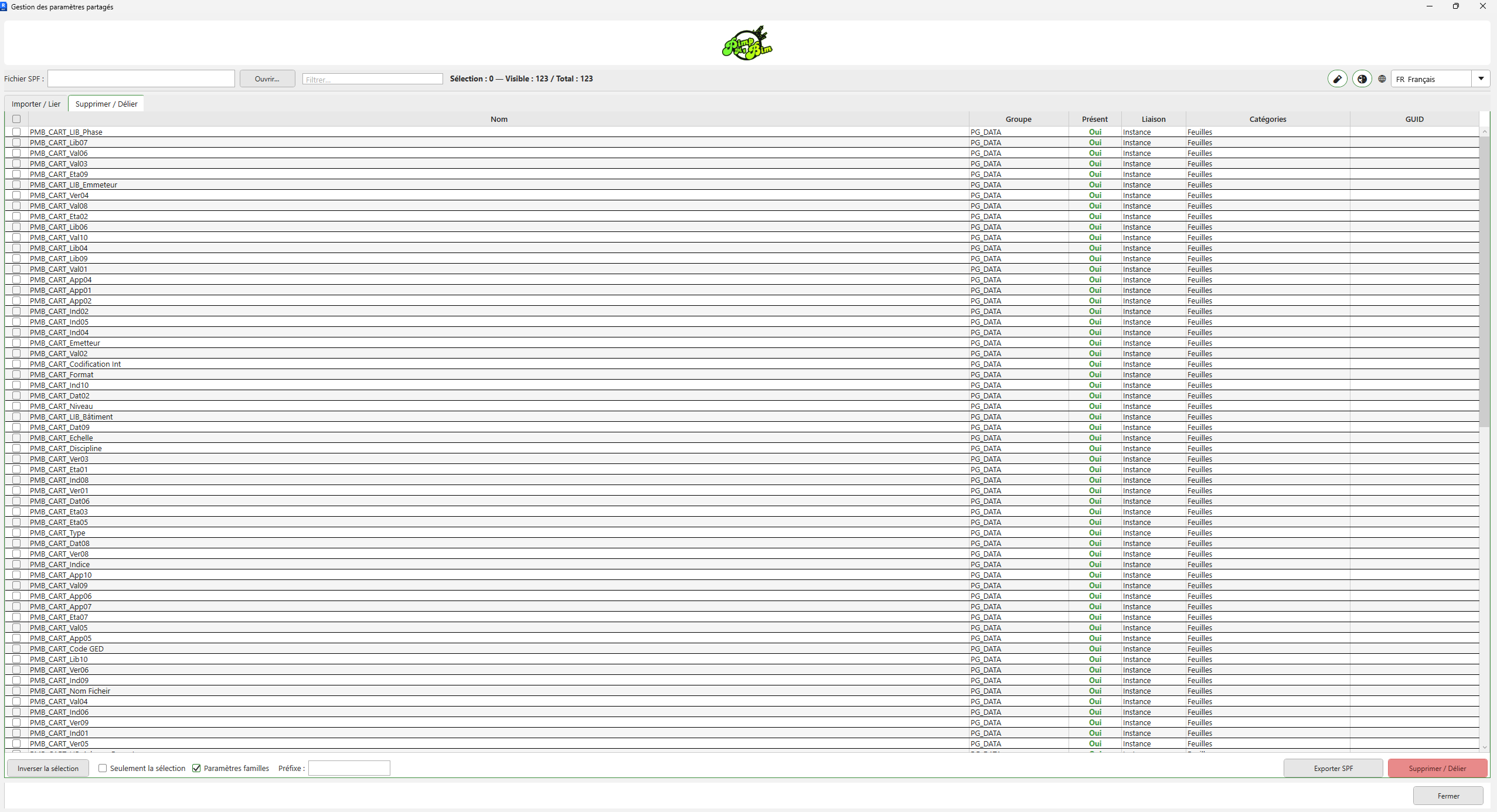 Interface Shared Parameters Manager