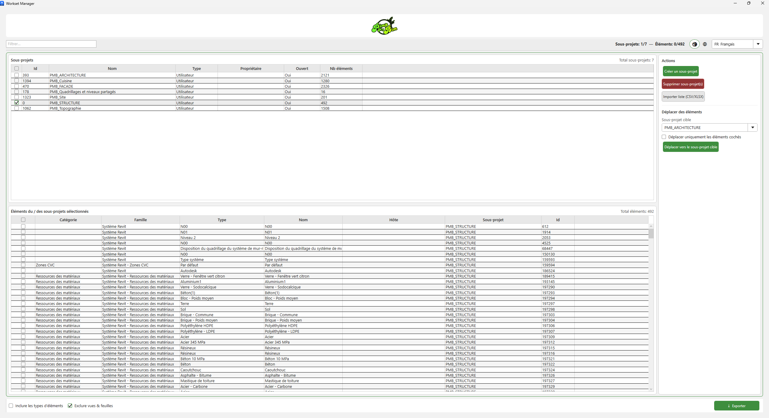 Interface Workset Manager